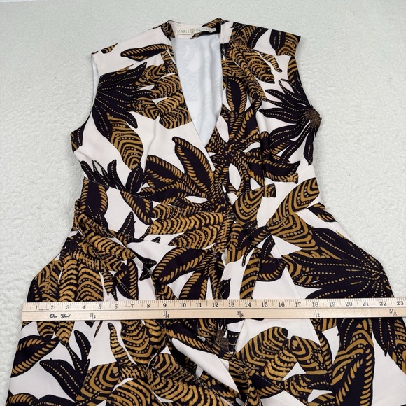 Marie Oliver Polly Wrap Dress Women's XS Floral Maxi V-neck Sleeveless 52" - Picture 9 of 10